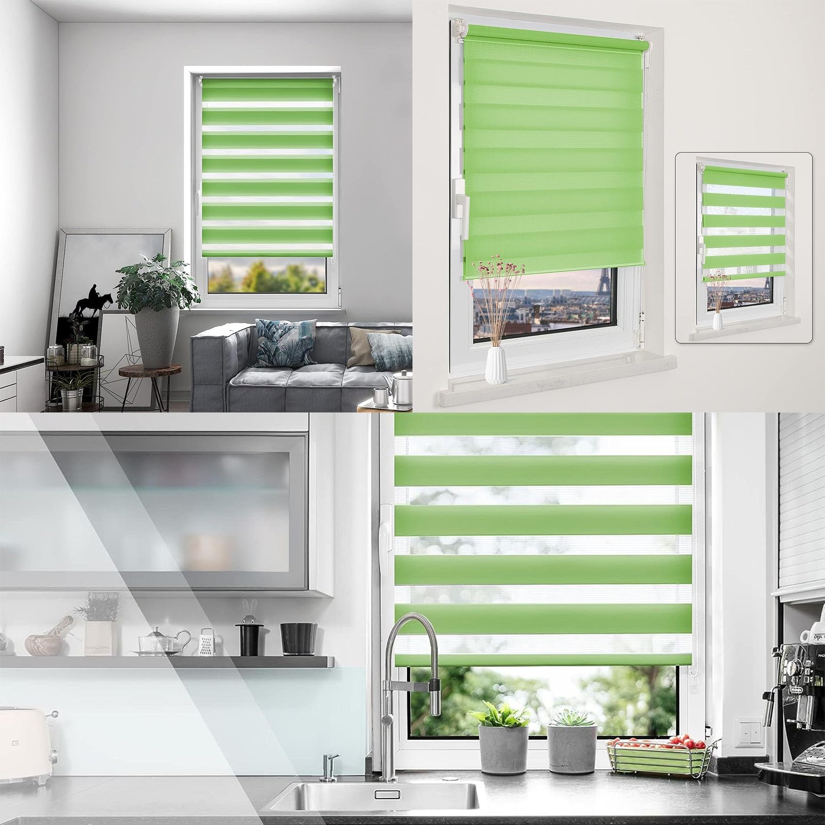 Amazon｜チェーン式 遮光 ロールカーテン 80 x 250 cm UVカット・防音